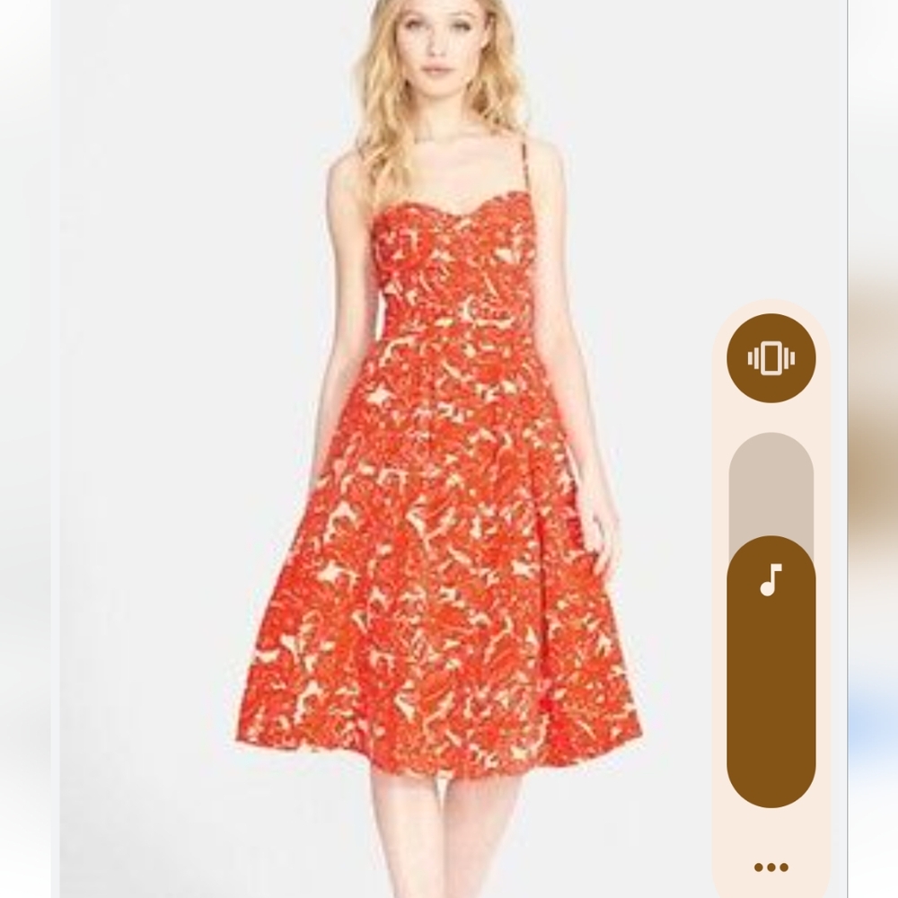 linen and silk floral dress